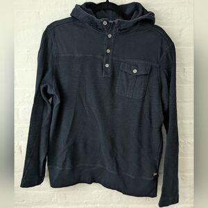 Banana Republic Heritage Collection Men's Navy Hooded Shirt